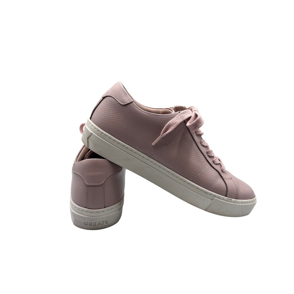 GREATS Royale 8.5 Sneaker Pnk Excellent Perforated Leather Low Top Made in Italy